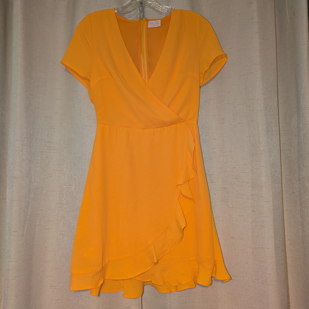 Pink Lily Vibrant Yellow Mini Dress